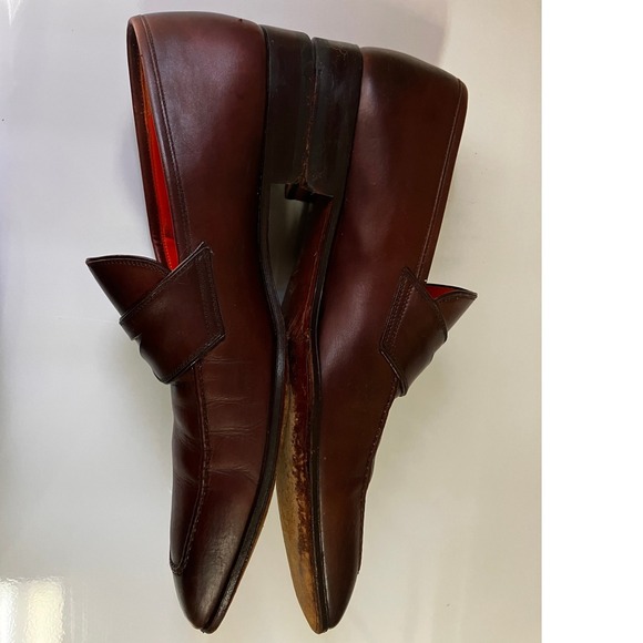 Magnanni Mens Brown Leather Penny Loafers Made in Spain Dress Shoes 9968 Size 9M main image 11
